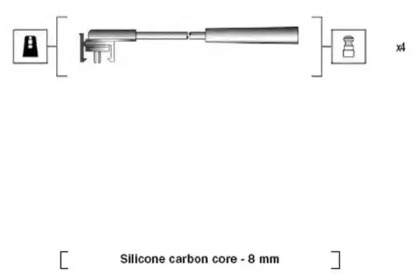 Комплект проводов зажигания MAGNETI MARELLI 941185140772