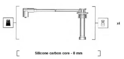 Комплект проводов зажигания MAGNETI MARELLI 941185360787