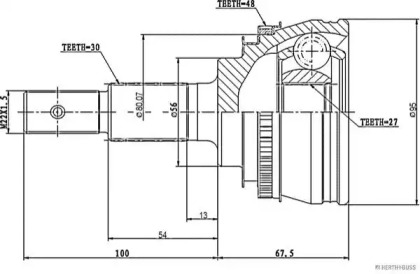 Шарнирный комплект MAGNETI MARELLI 600000061100