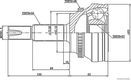 Шарнирный комплект MAGNETI MARELLI 600000061220