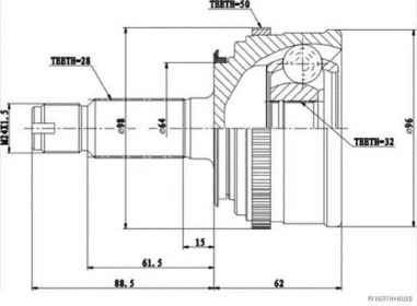 Шарнирный комплект MAGNETI MARELLI 600000062130