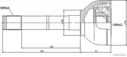 Шарнирный комплект MAGNETI MARELLI 600000063300