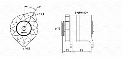 Генератор MAGNETI MARELLI 063321023010