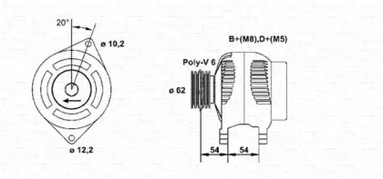 Генератор MAGNETI MARELLI 063321809010