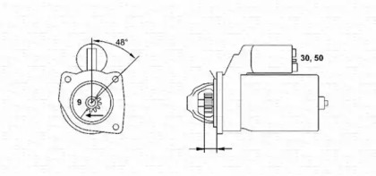 Стартер MAGNETI MARELLI 943220439010