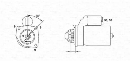 Стартер MAGNETI MARELLI 943221630010