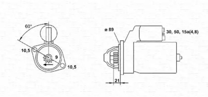 Стартер MAGNETI MARELLI 943241033010