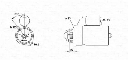 Стартер MAGNETI MARELLI 943241035010