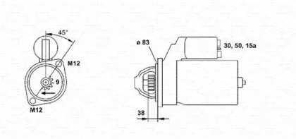 Стартер MAGNETI MARELLI 943251223010