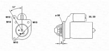 Стартер MAGNETI MARELLI 943251305010