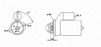 Стартер MAGNETI MARELLI 943251403010