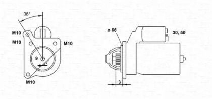 Стартер MAGNETI MARELLI 943251454010