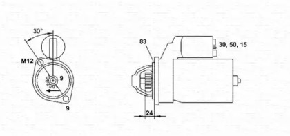 Стартер MAGNETI MARELLI 943251464010