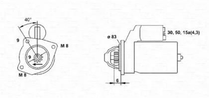 Стартер MAGNETI MARELLI 943251627010