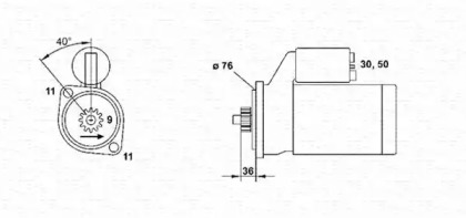 Стартер MAGNETI MARELLI 943251640010