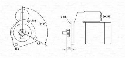 Стартер MAGNETI MARELLI 943251652010