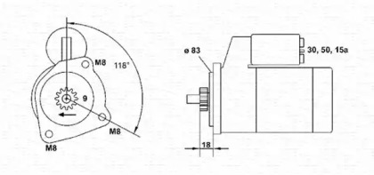 Стартер MAGNETI MARELLI 943251686010