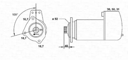 Стартер MAGNETI MARELLI 943252197010