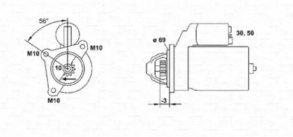 Стартер MAGNETI MARELLI 943253101010