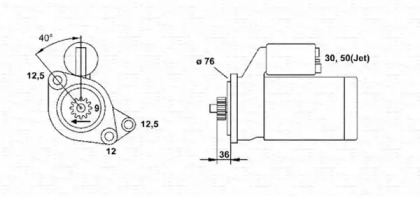 Стартер MAGNETI MARELLI 063720013010