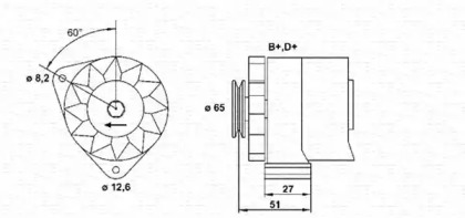 Генератор MAGNETI MARELLI 943305820010