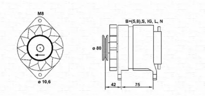 Генератор MAGNETI MARELLI 943311230010