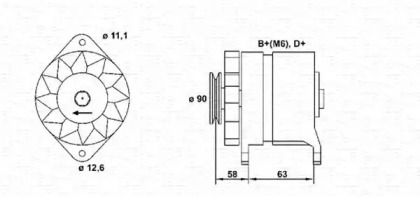 Генератор MAGNETI MARELLI 943321099010