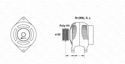 Генератор MAGNETI MARELLI 943346016010