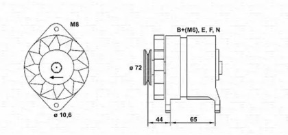 Генератор MAGNETI MARELLI 943346018010