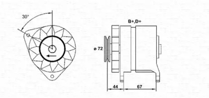 Генератор MAGNETI MARELLI 943346032010