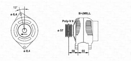 Генератор MAGNETI MARELLI 943346036010