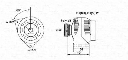 Генератор MAGNETI MARELLI 943346039010