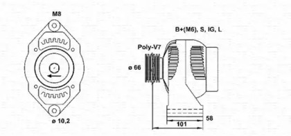 Генератор MAGNETI MARELLI 943346042010