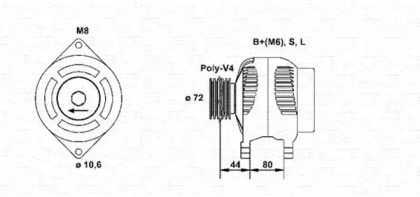 Генератор MAGNETI MARELLI 943346048010