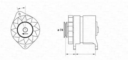 Генератор MAGNETI MARELLI 943346050010