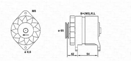 Генератор MAGNETI MARELLI 943346054010