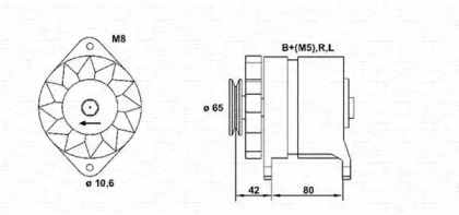 Генератор MAGNETI MARELLI 943346059010