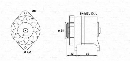 Генератор MAGNETI MARELLI 943346067010