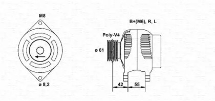 Генератор MAGNETI MARELLI 943346088010