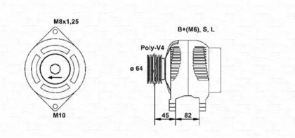 Генератор MAGNETI MARELLI 943346126010