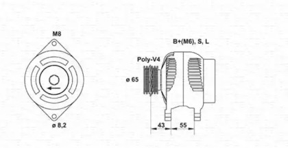 Генератор MAGNETI MARELLI 943346134010