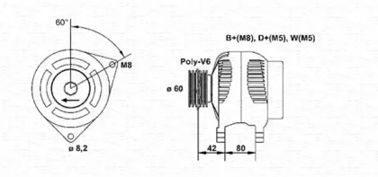 Генератор MAGNETI MARELLI 943346148010