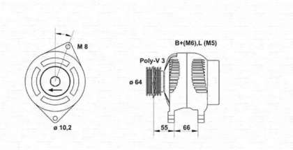 Генератор MAGNETI MARELLI 943346198010