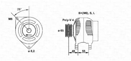 Генератор MAGNETI MARELLI 943354003010