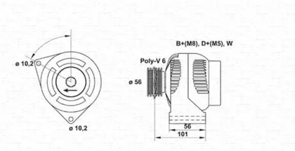 Генератор MAGNETI MARELLI 943354022010