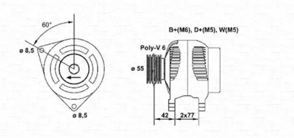 Генератор MAGNETI MARELLI 943355005010