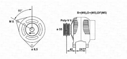 Генератор MAGNETI MARELLI 943355014010