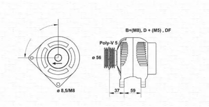 Генератор MAGNETI MARELLI 943355027010