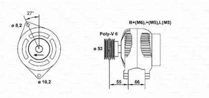 Генератор MAGNETI MARELLI 943355056010