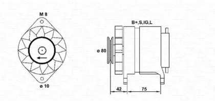 Генератор MAGNETI MARELLI 943355076010